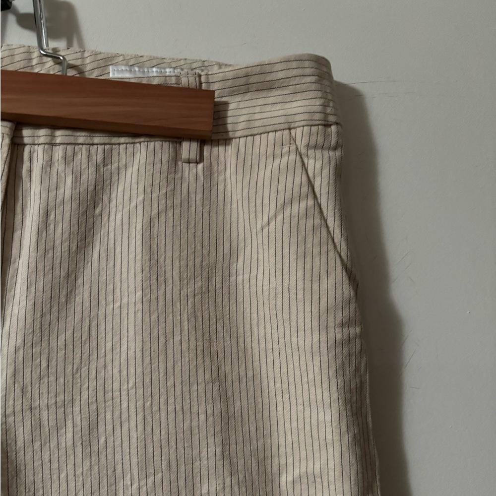 Officine Generale pants, cream pin strip